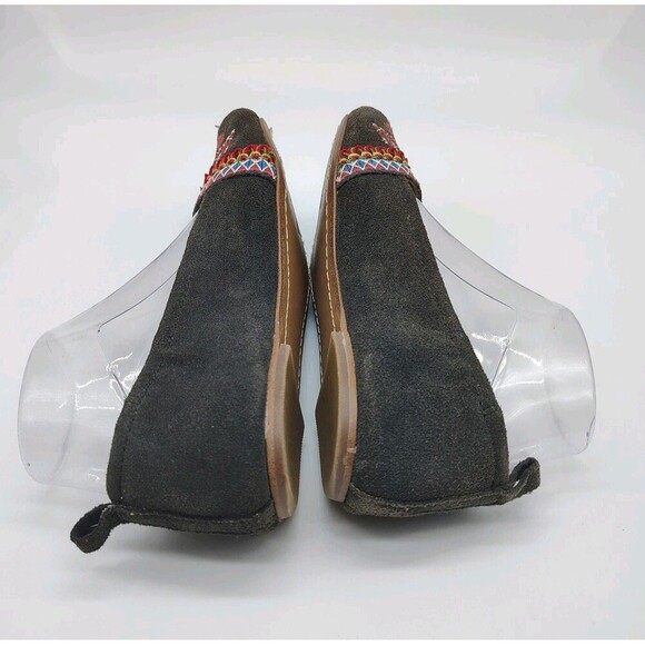 Latigo Basia Embroidered Suede Flats Boho Peasant Festival Cottagecore Size 7 - Picture 3 of 6